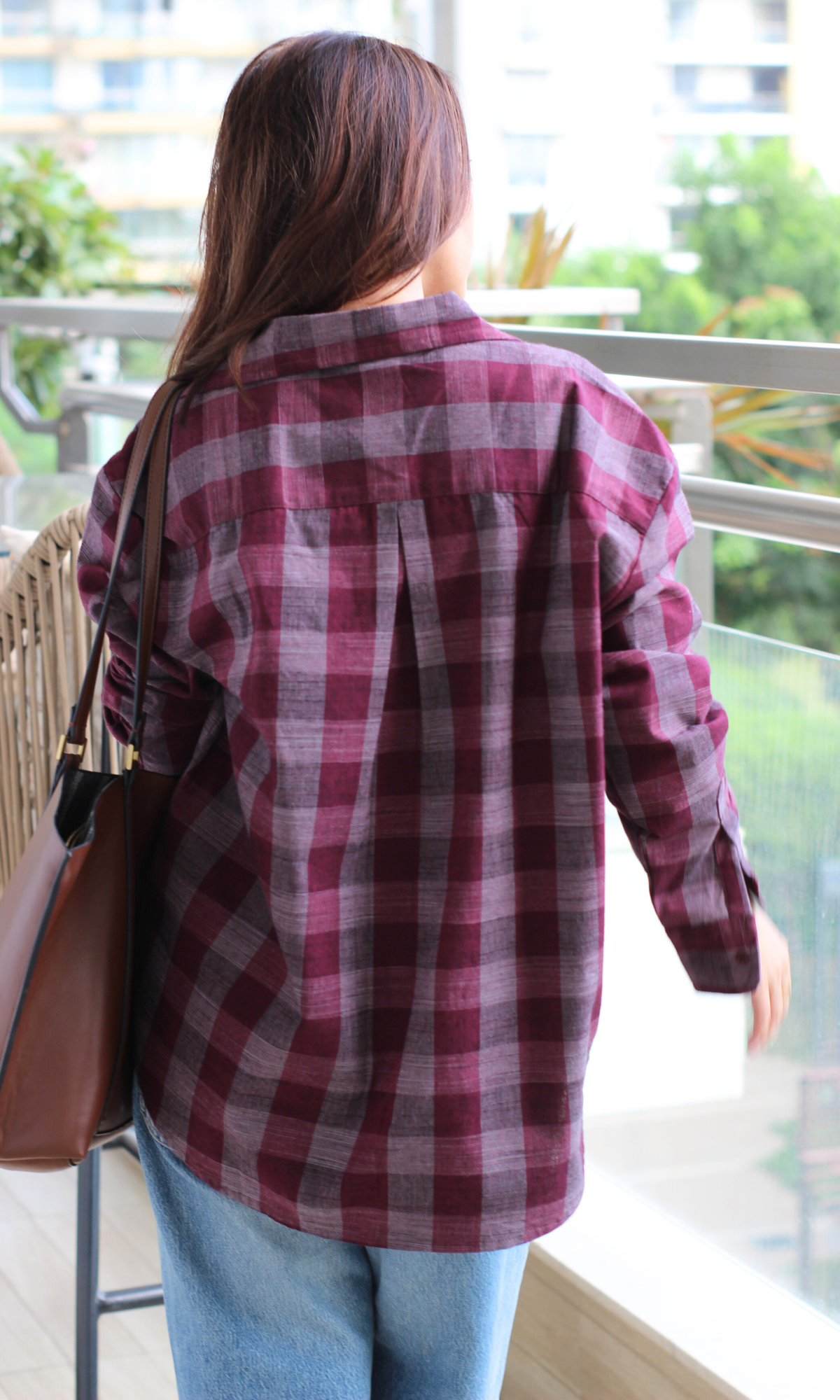 Wine & Ash Plaid Check Shirt