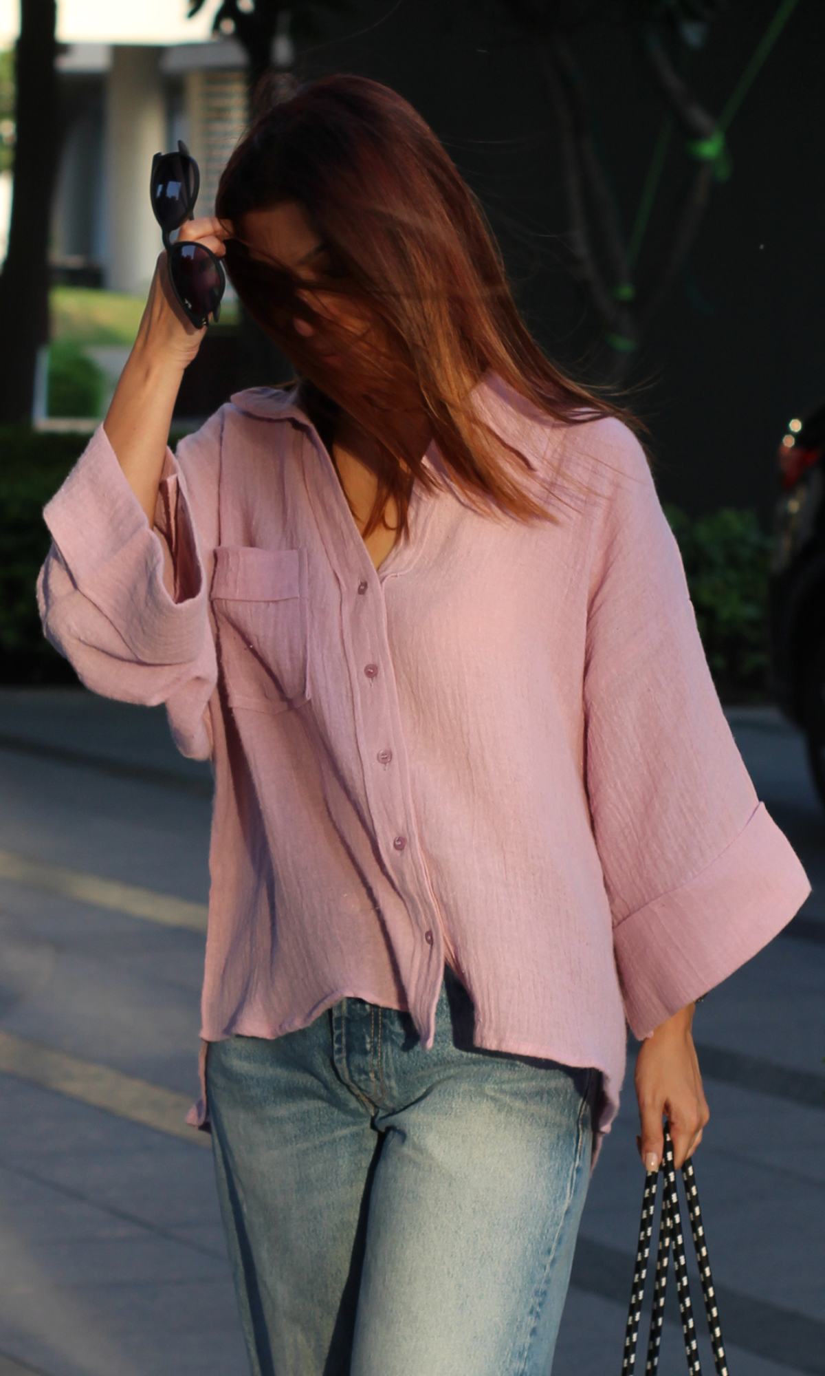 Lavender Textured Shirt