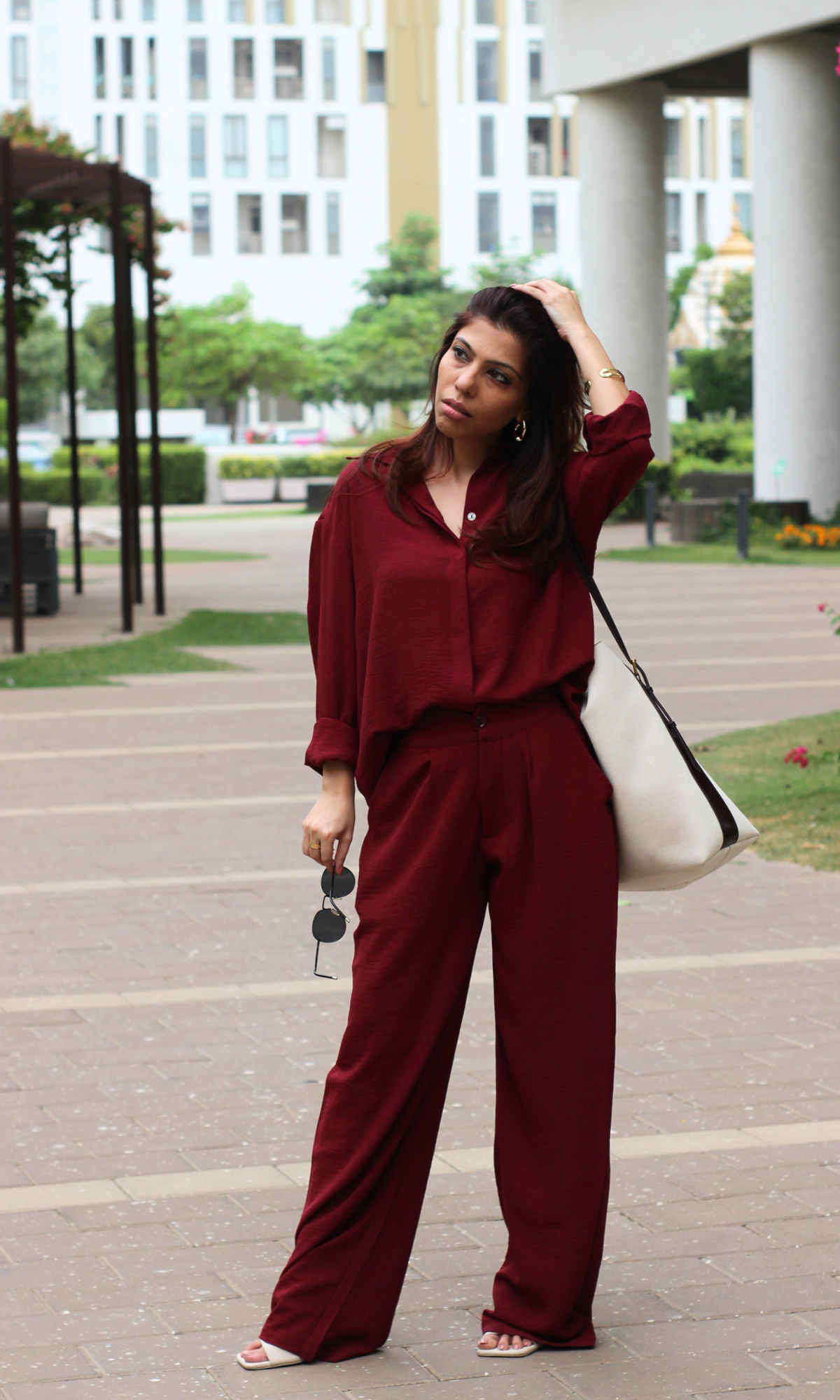 Merlot Breeze Shirt and Pants Co-ord