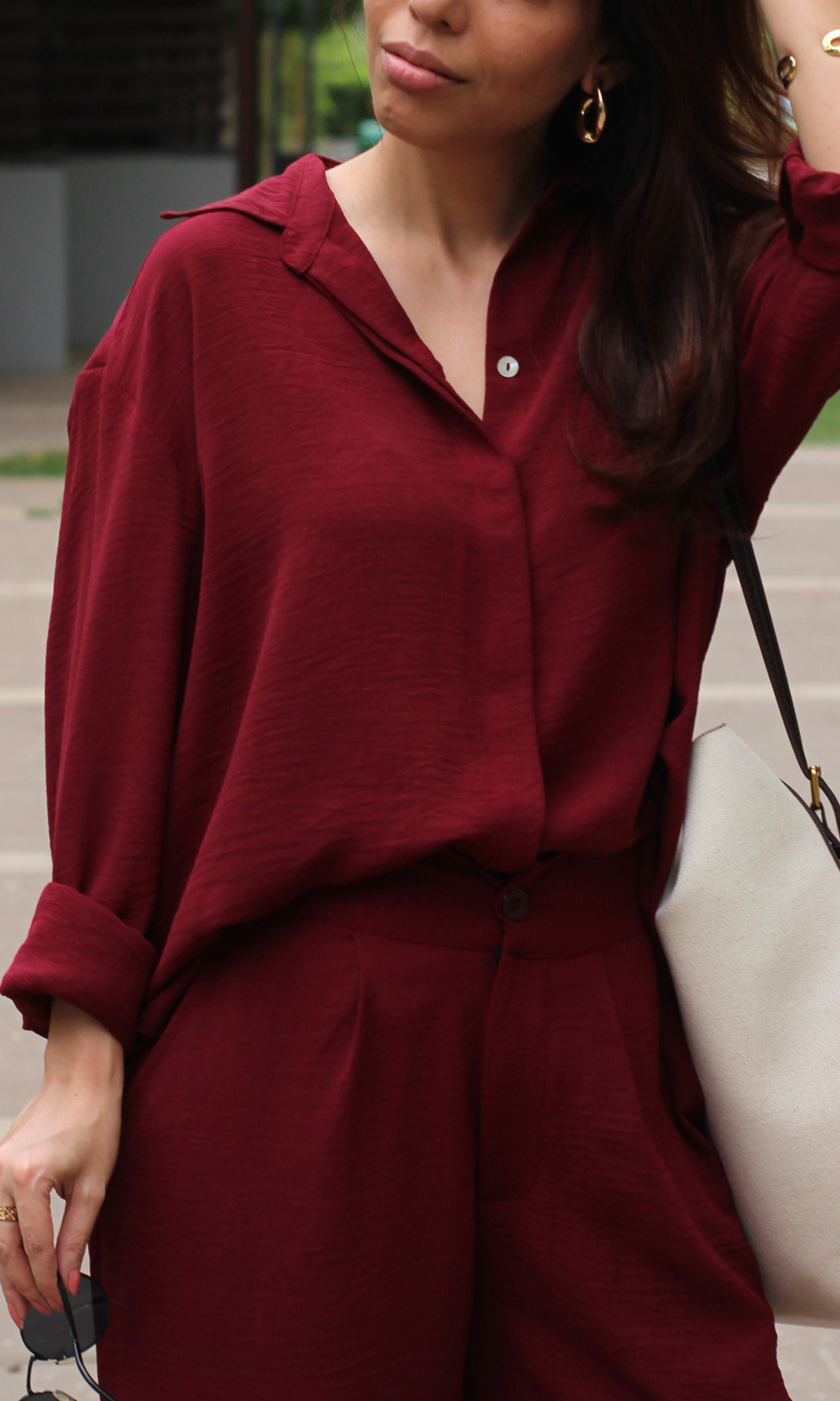 Merlot Breeze Shirt and Pants Co-ord