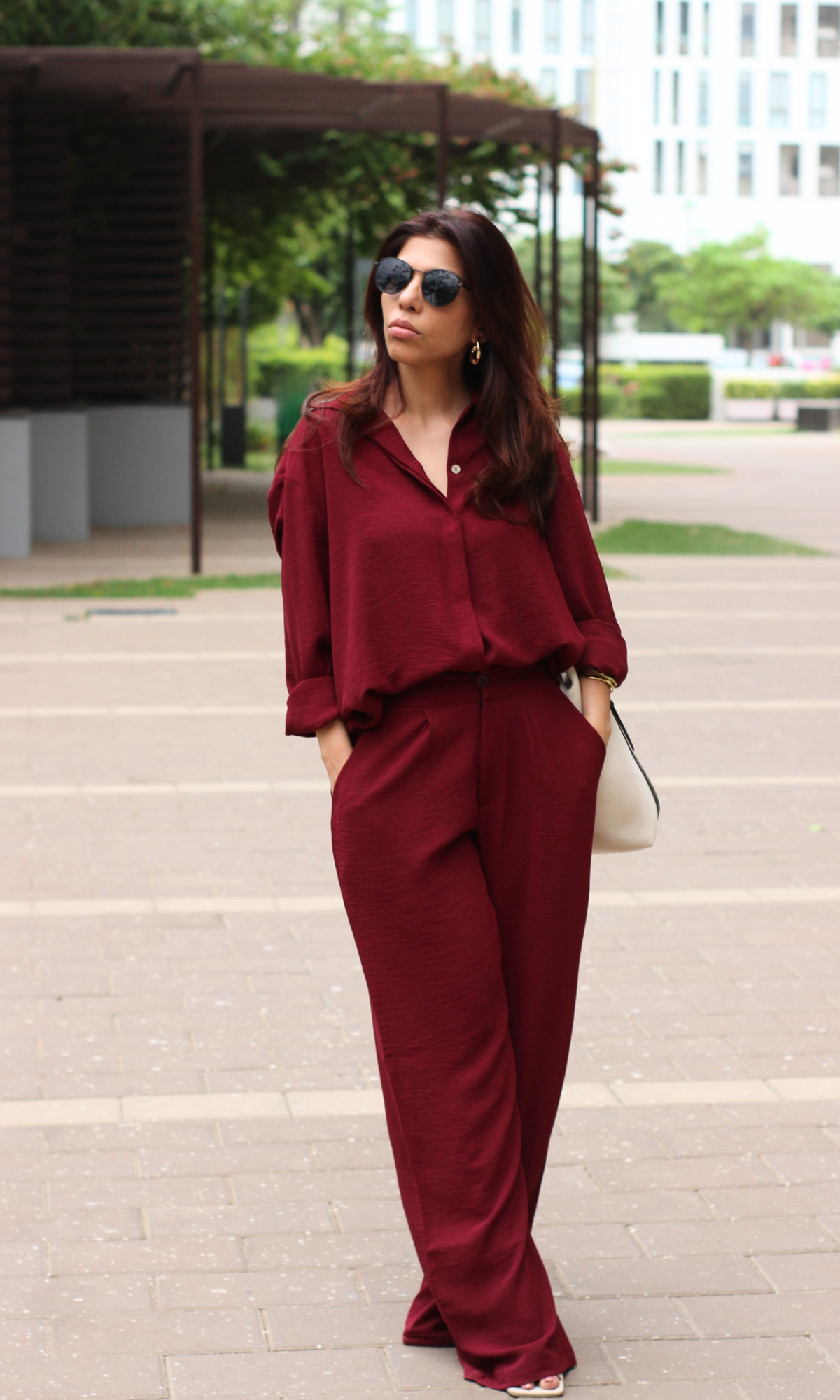 Merlot Breeze Shirt and Pants Co-ord