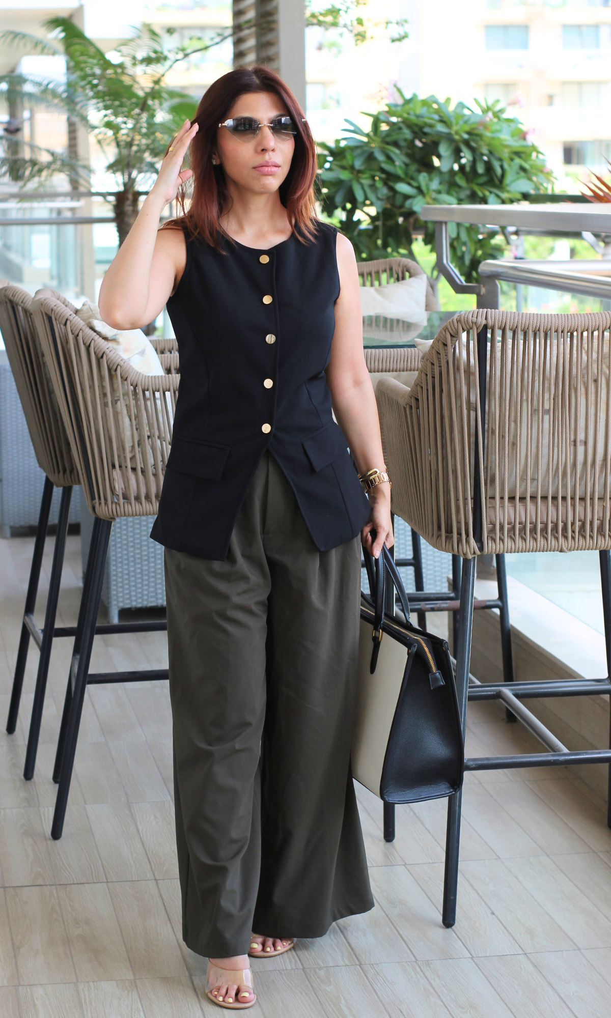 Sable Round Neck Waist Coat