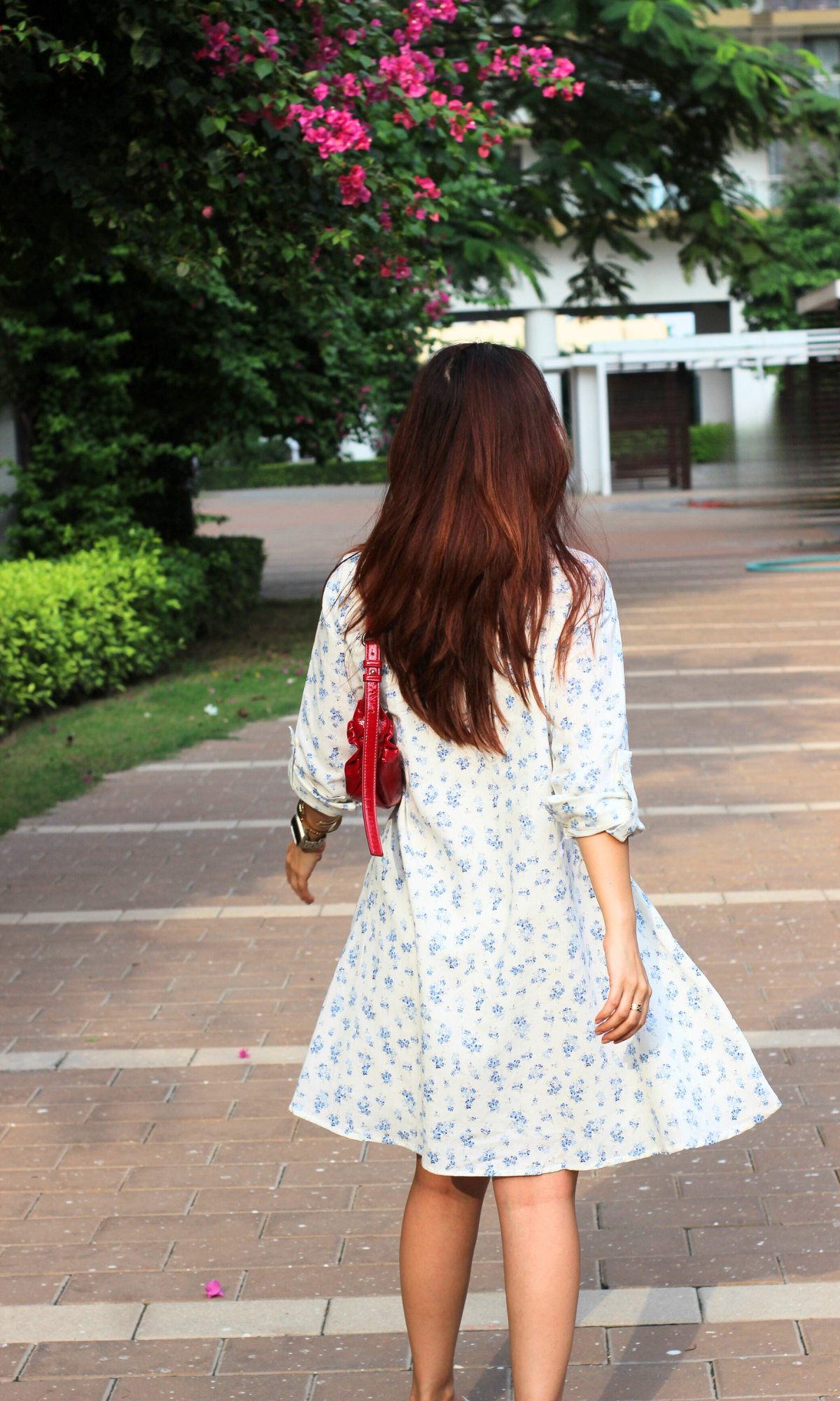 Frosted Flora Shirt Dress