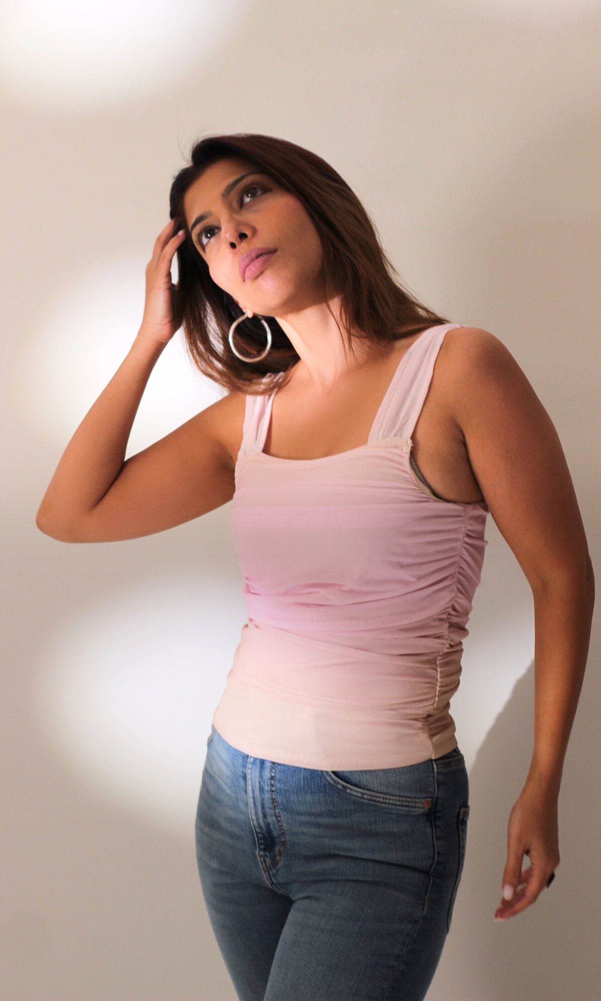 Petal Beige Tulle Top