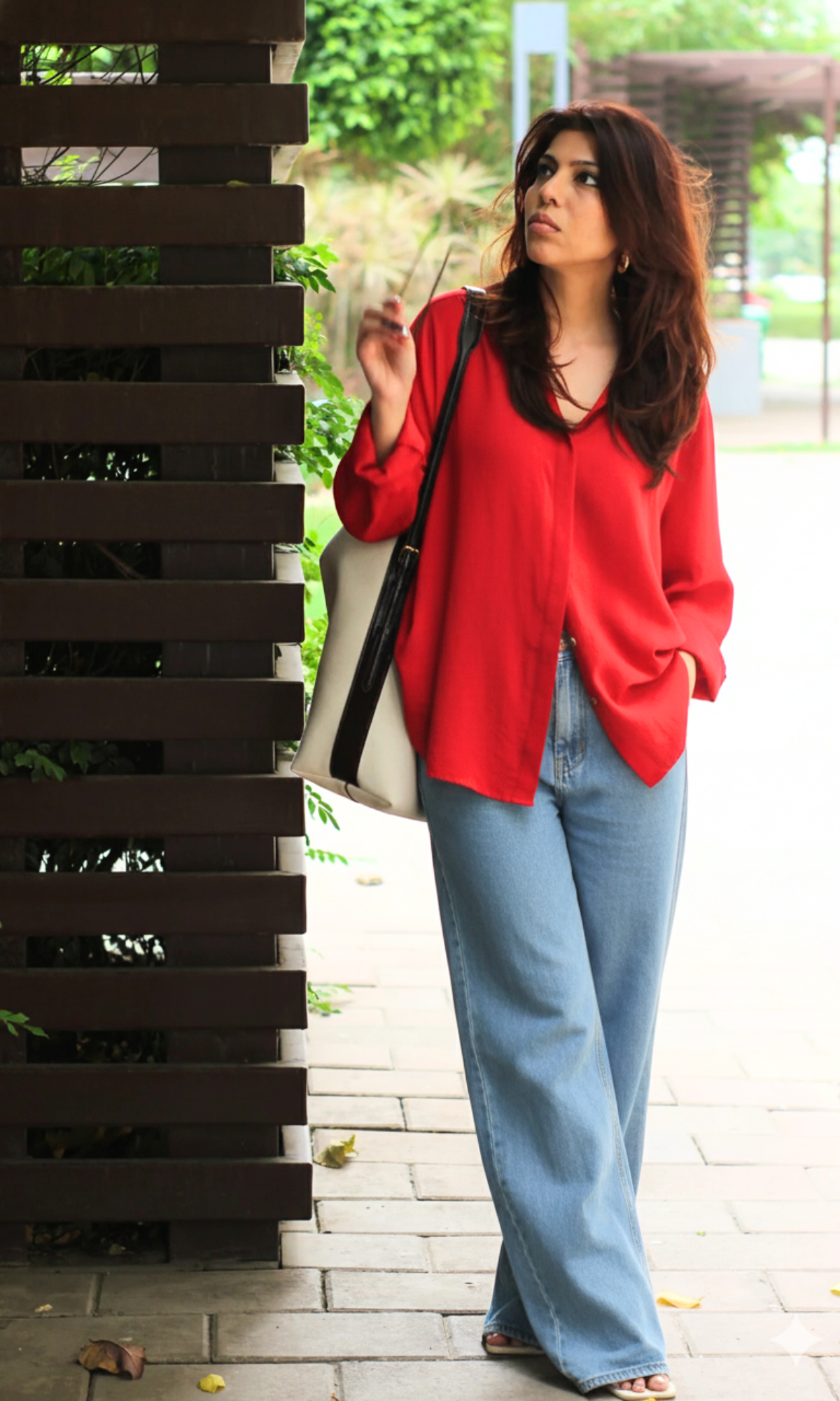 Scarlet Ease Flowing Shirt