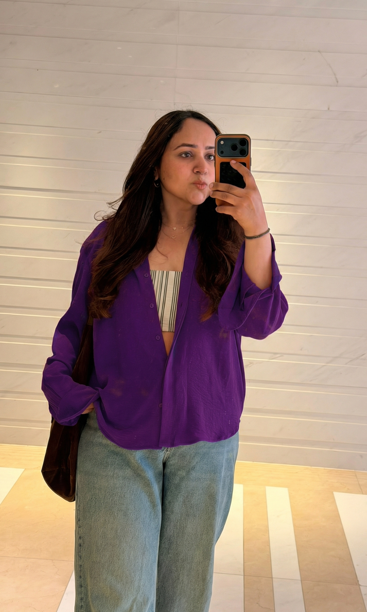 Midnight Purple Ease Flowing Shirt