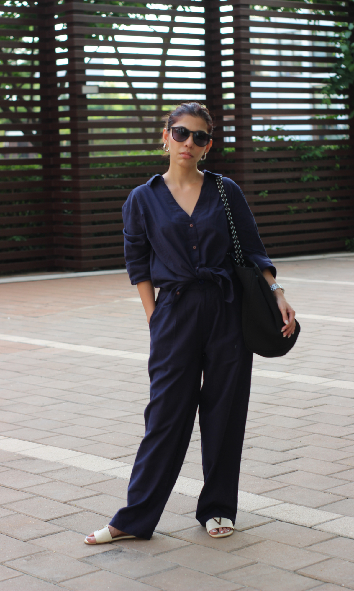 Navy Blue Shirt and Pants Co-ord