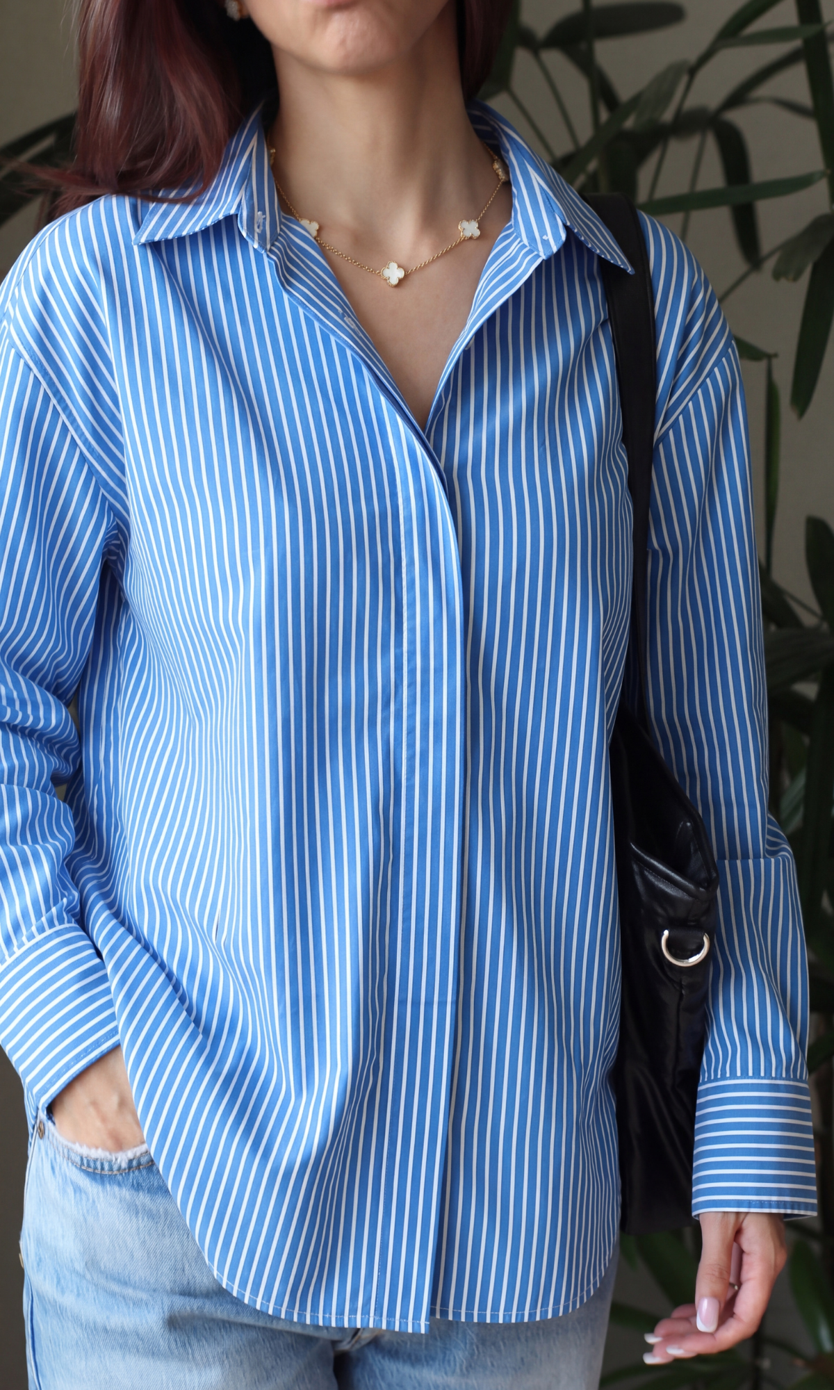 Marine Striped Loose Shirt