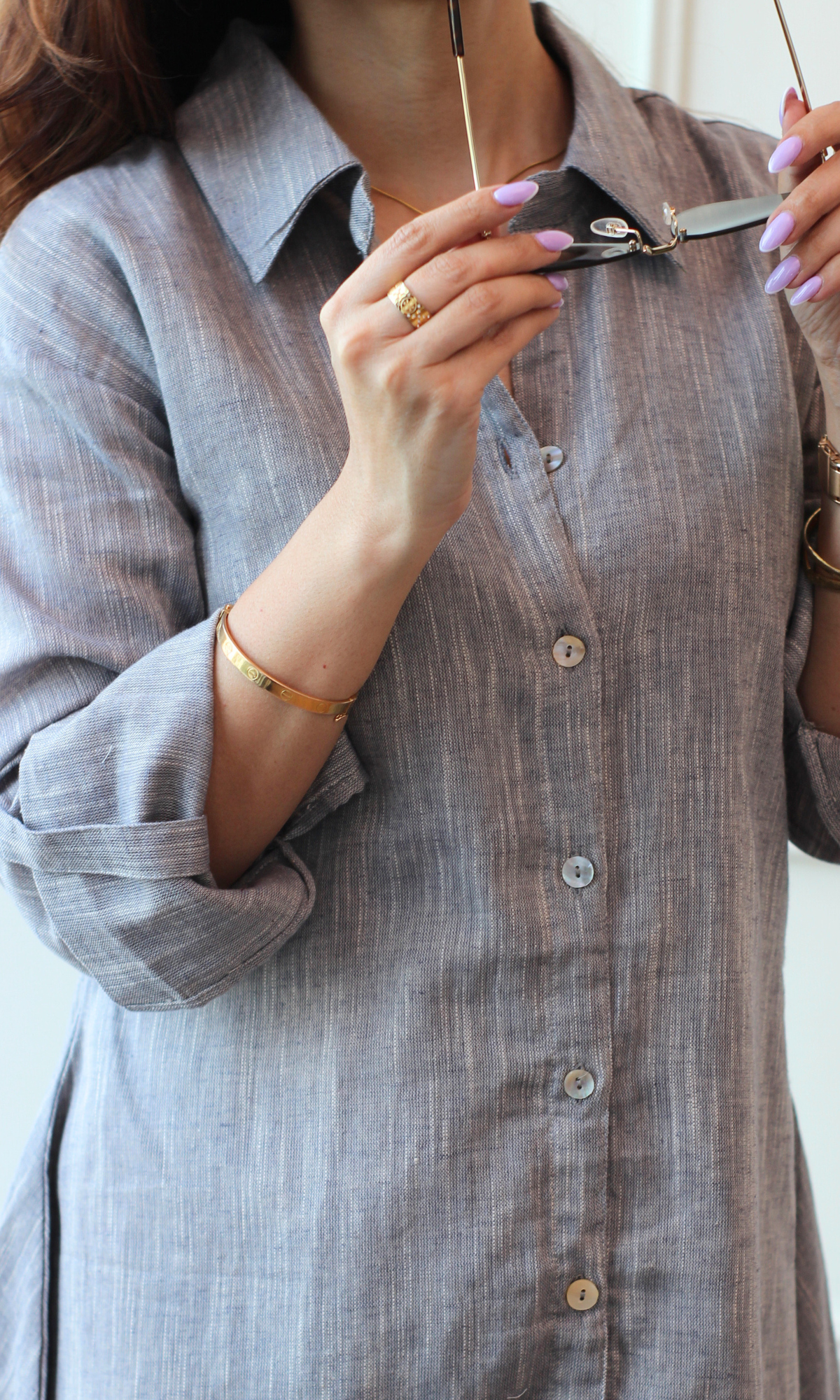 Greyline Striped Shirt Dress