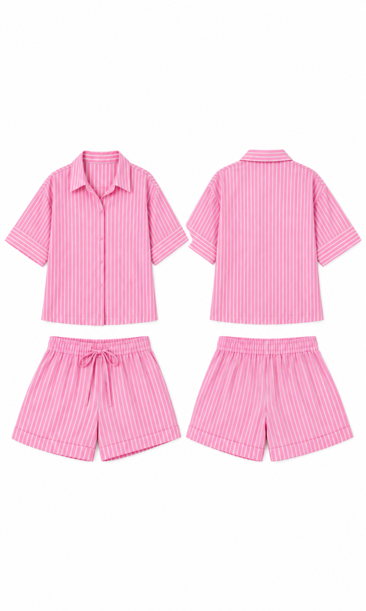 Pink Pinstripe Nightsuit