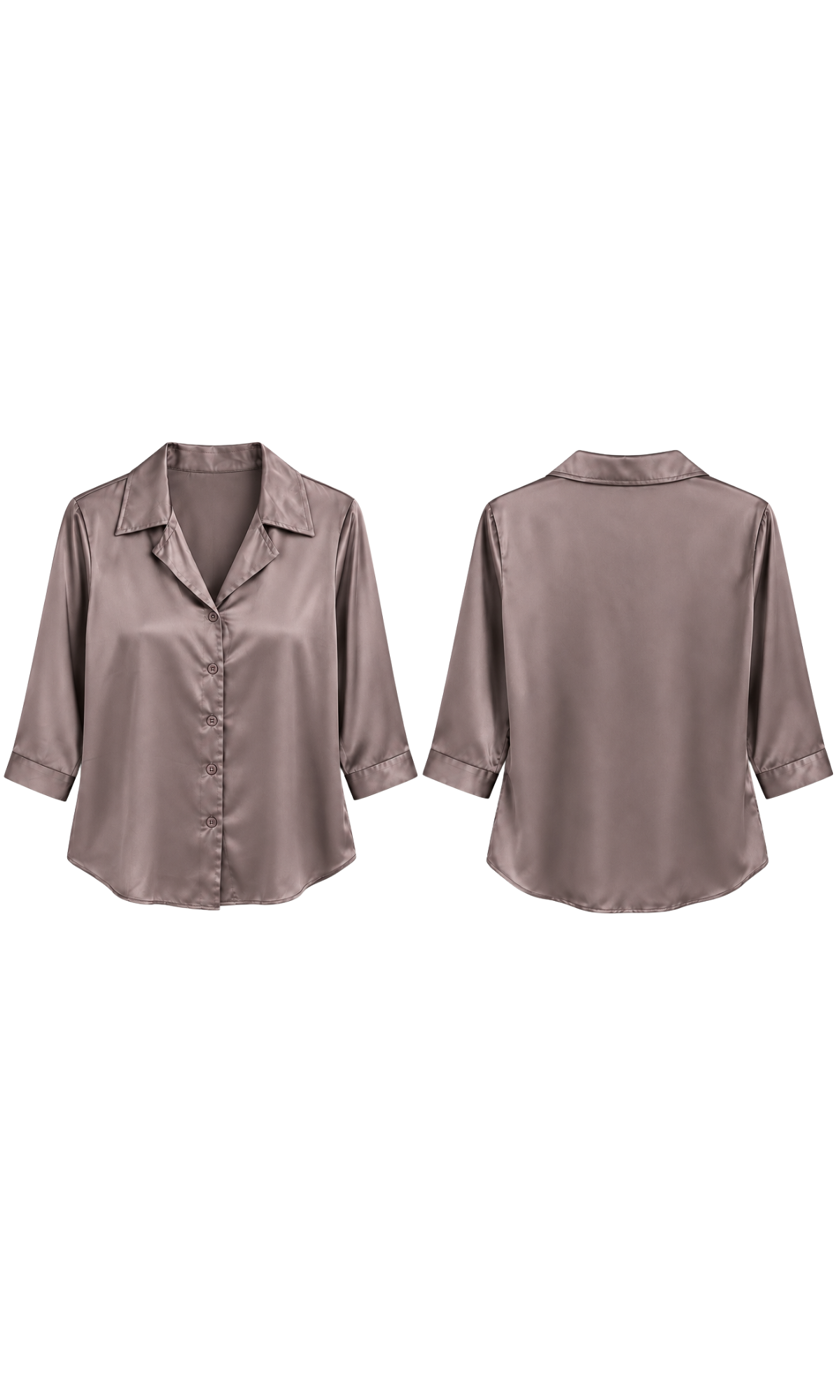 Dusty Mauve Satin Blouse