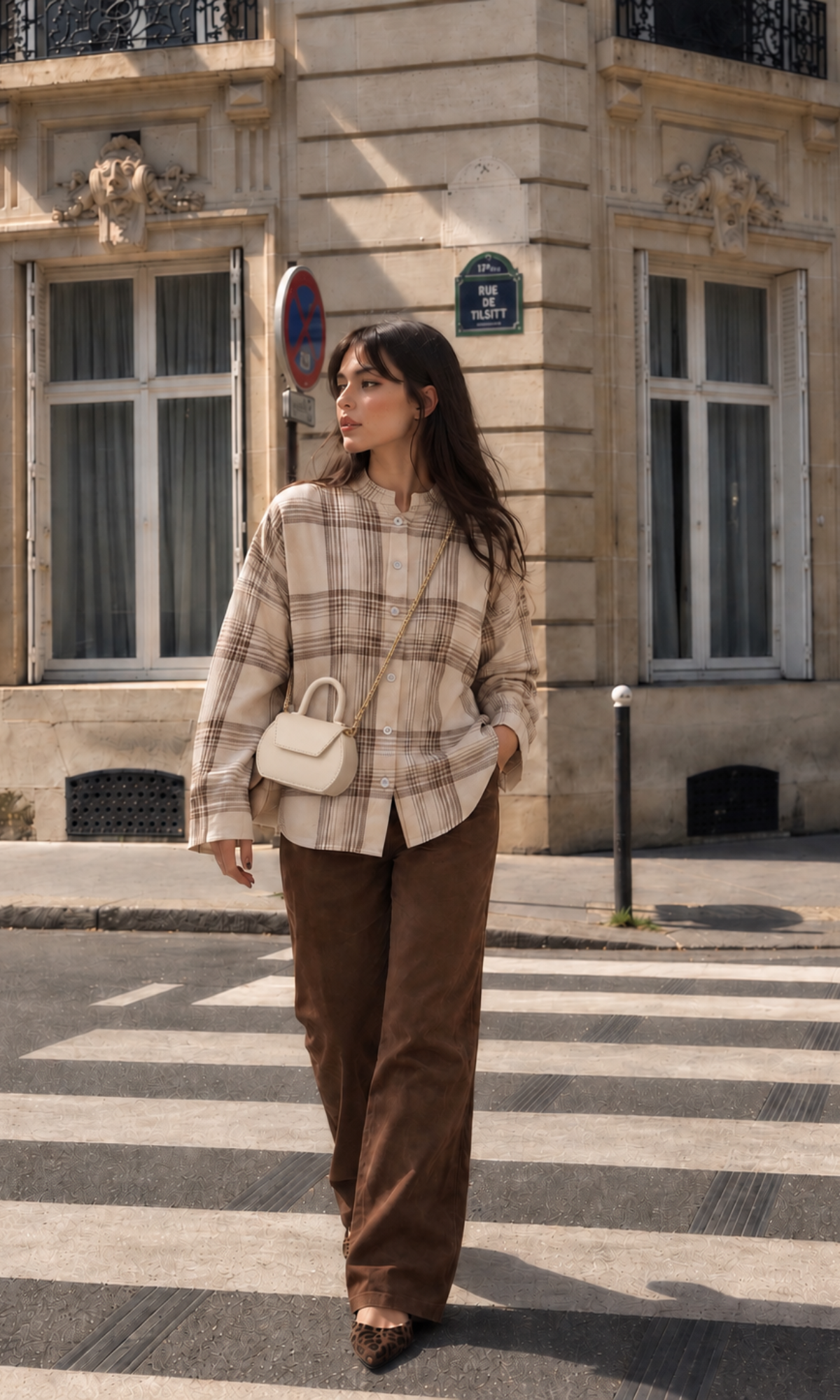 Brushed Check Boyfriend Shirt