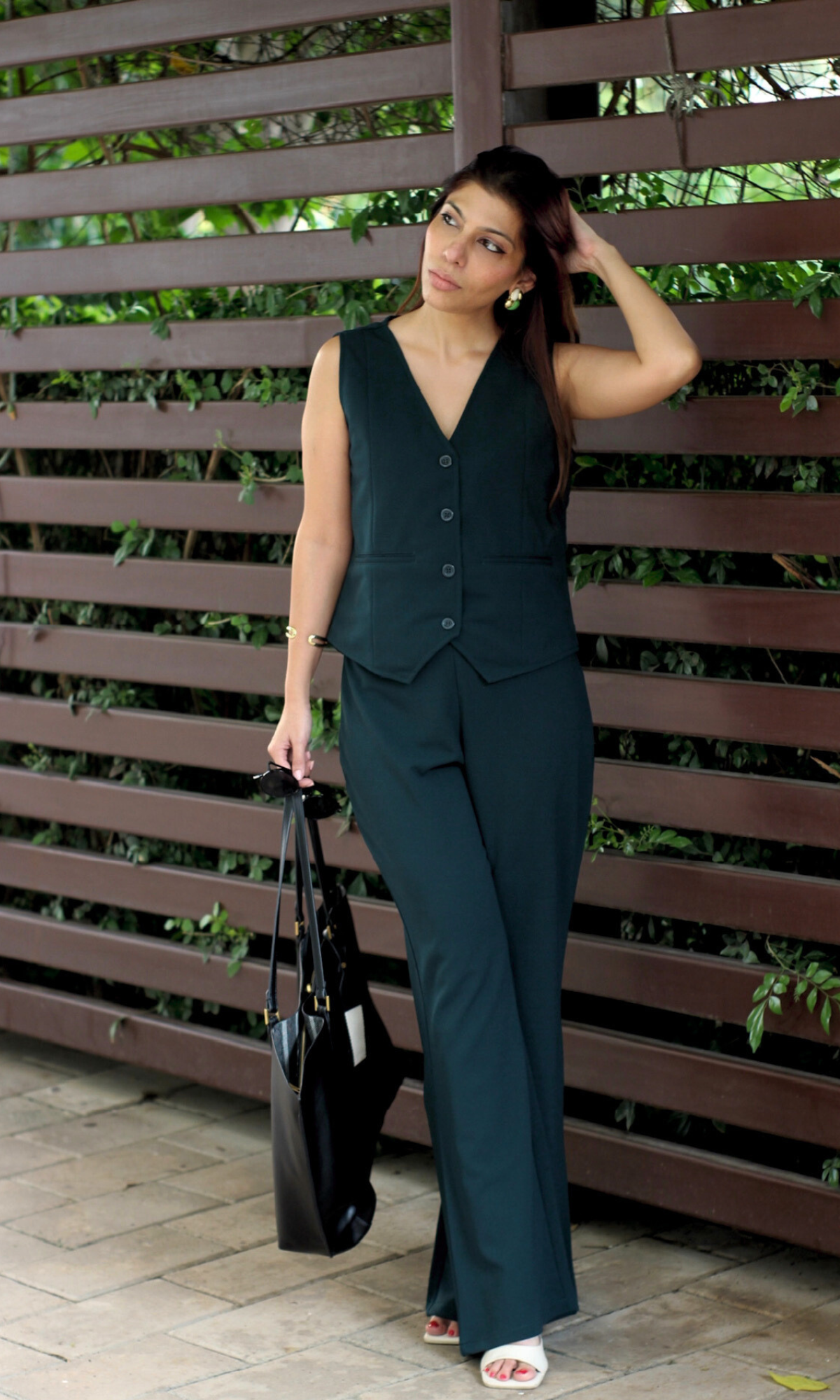 Midnight Green Waist Coat and Pants