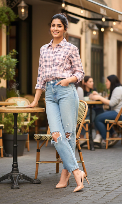 Roseline Checked Shirt