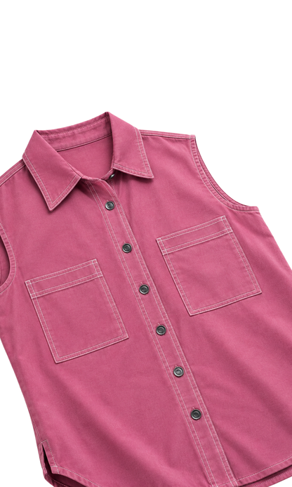 Pink Denim Everyday Shirt