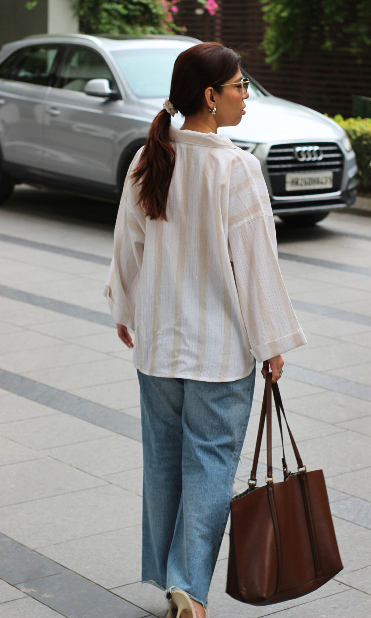 White Beige Cotton Shirt