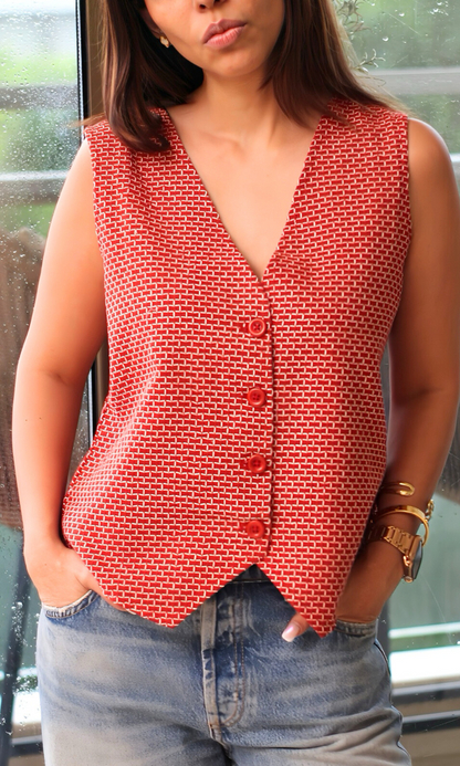 Brick Weave Waist Coat