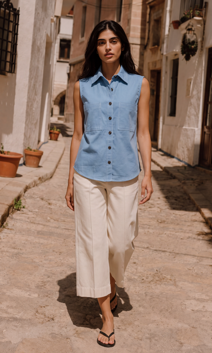 Sky Blue Denim Everyday Shirt