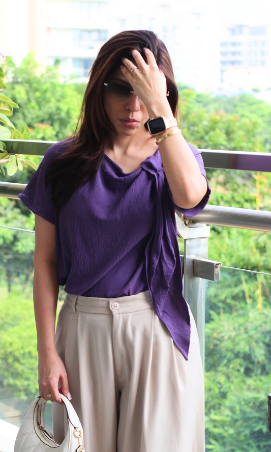 Iris Side Knot Detail Top