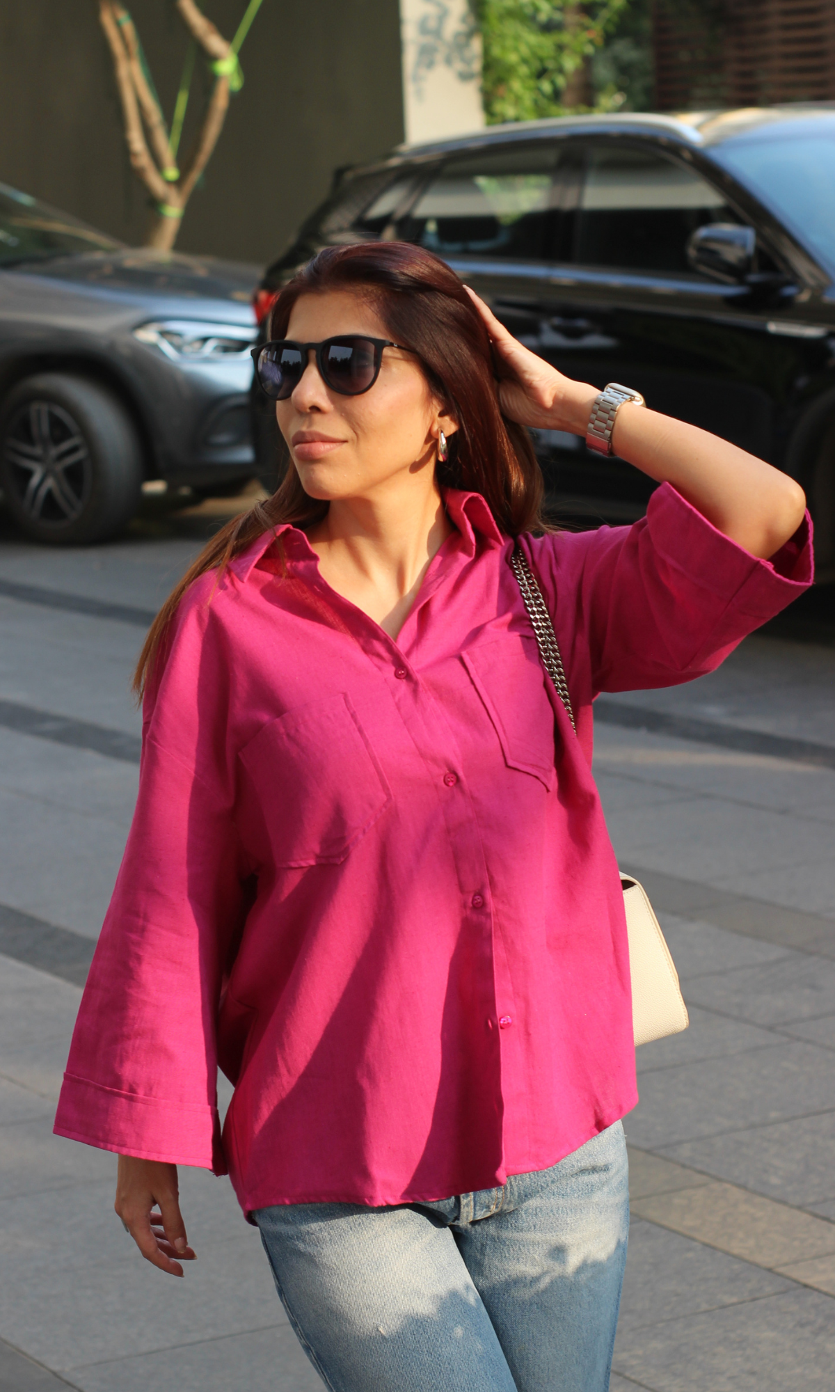 Mulberry Pink Cotton Shirt