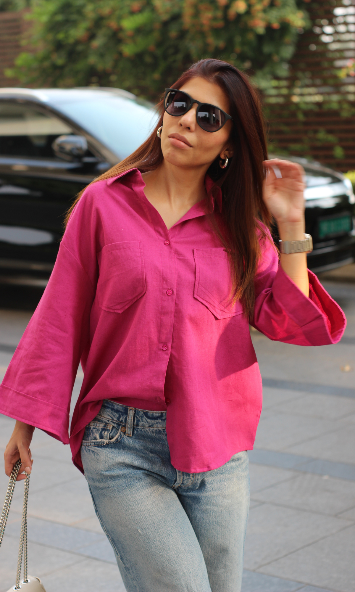 Mulberry Pink Cotton Shirt