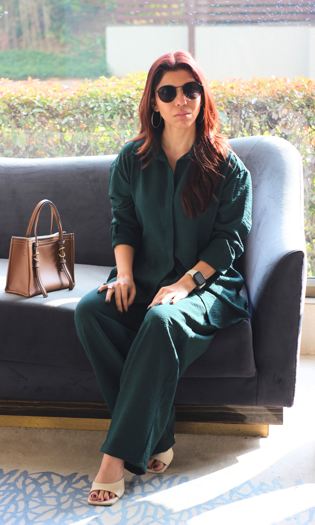 Deep Sea Green Shirt and Pants Co-ord