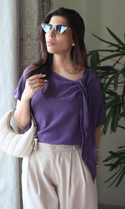 Iris Side Knot Detail Top