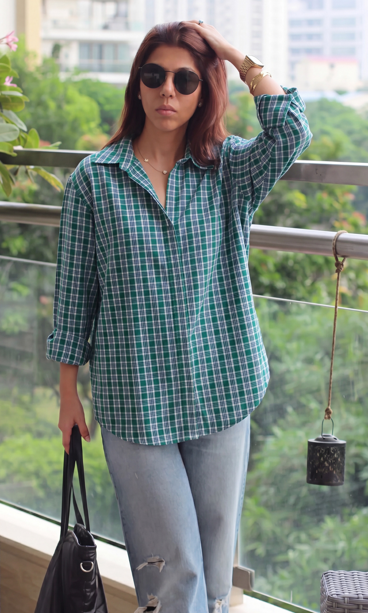 Emerald Plaid Check Shirt
