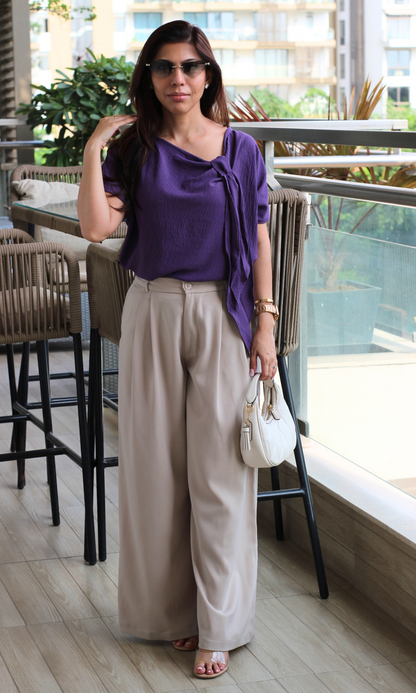 Iris Side Knot Detail Top