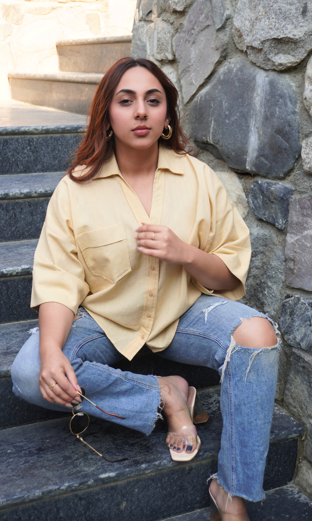 Lemon Cotton Shirt