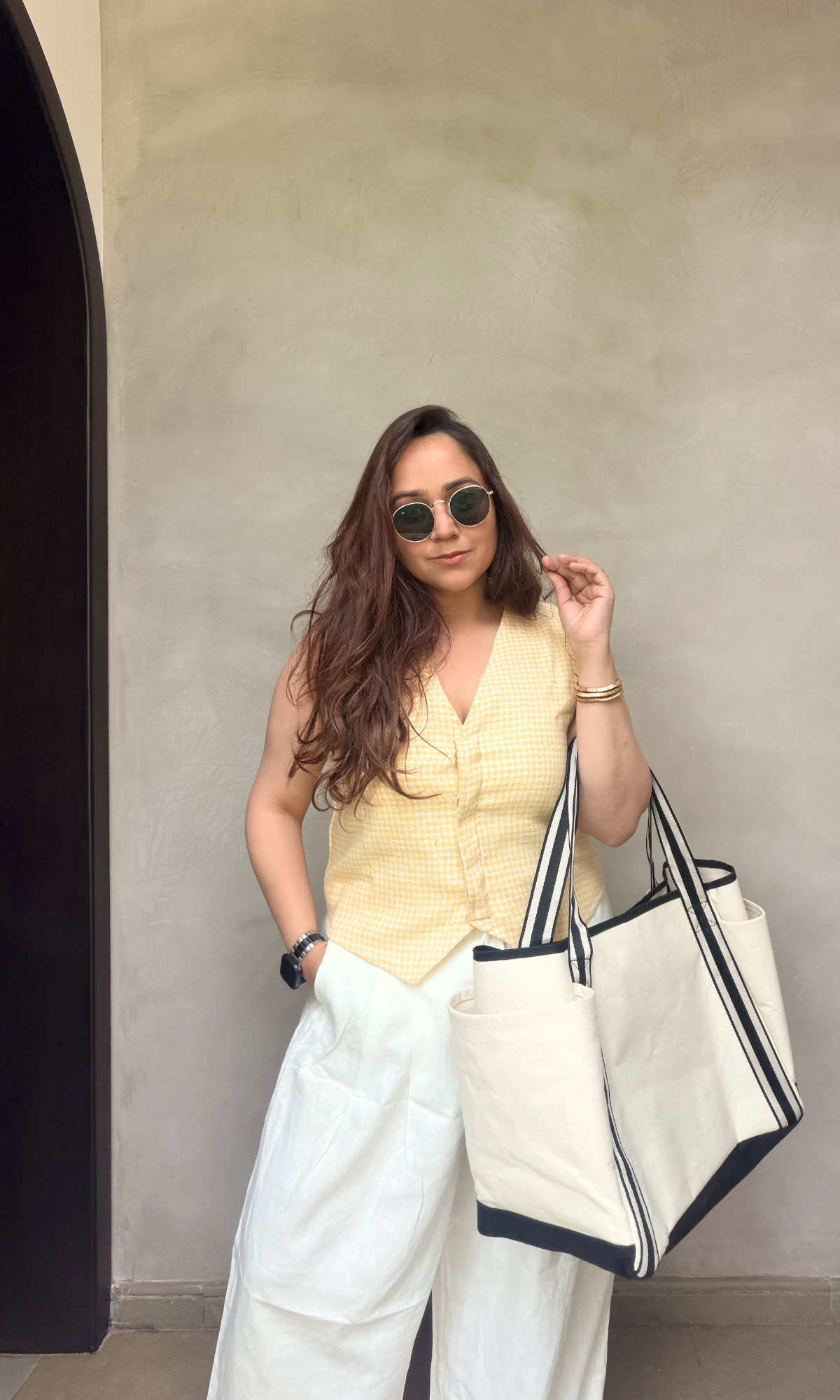 Butter Yellow Structured Vest