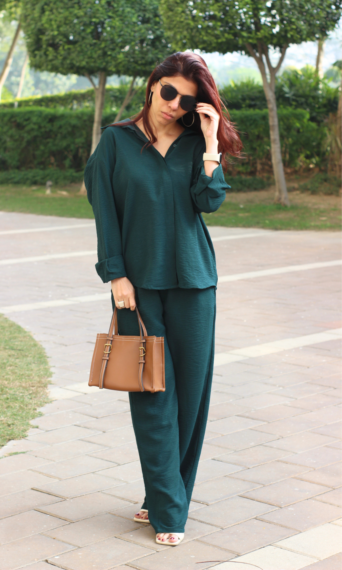 Deep Sea Green Shirt and Pants Co-ord