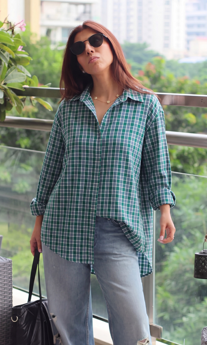 Emerald Plaid Check Shirt