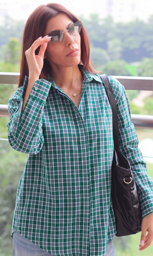 Emerald Plaid Check Shirt