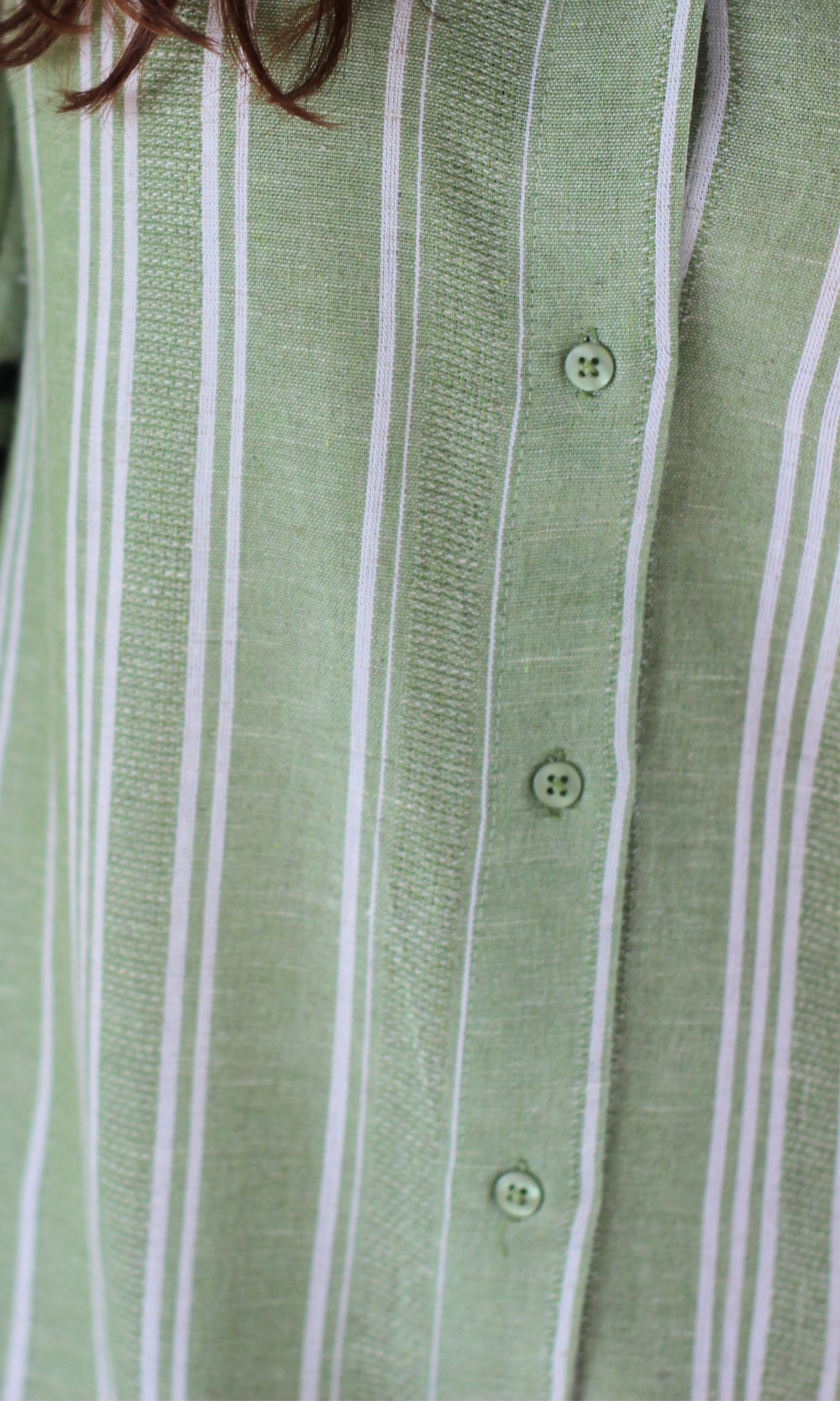 Sage Green Stripe Dress
