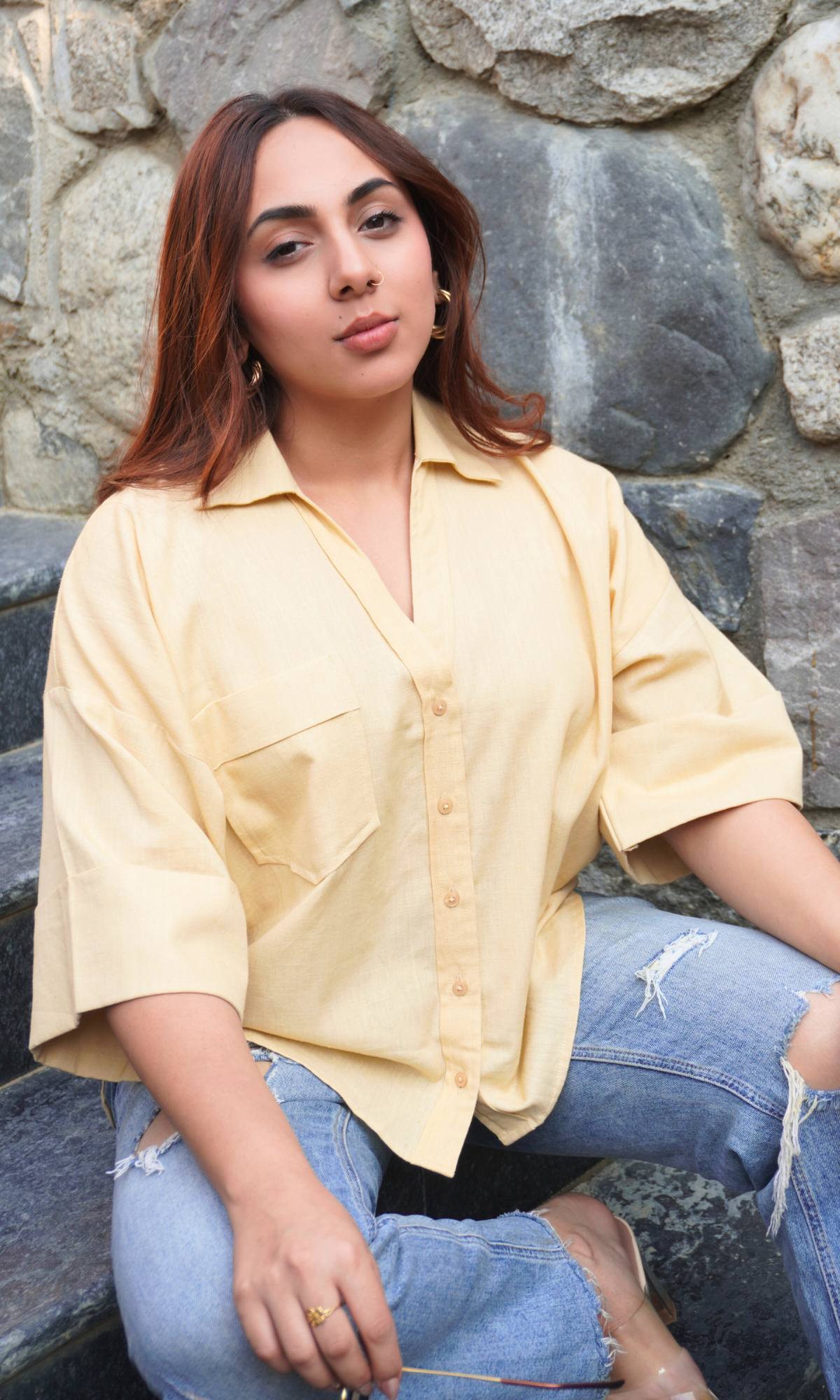 Lemon Cotton Shirt