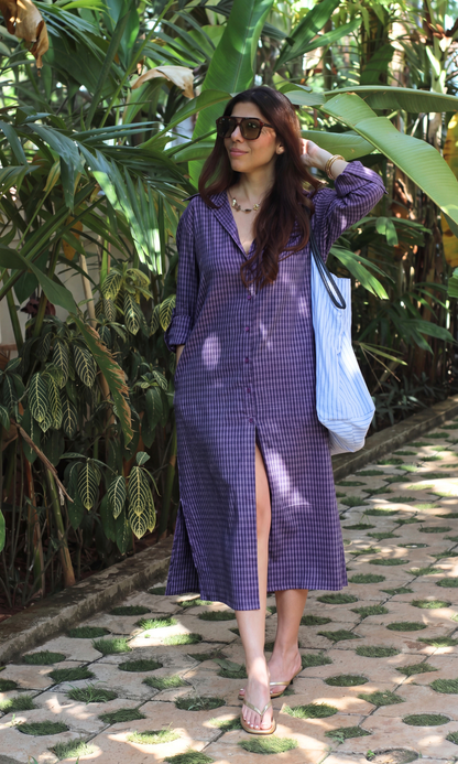 Orchid Purple Shirt Dress