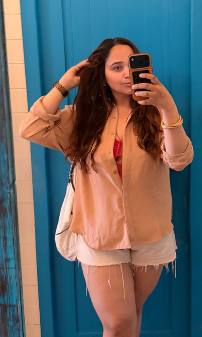 Dusk Rose Ease Flowing Shirt