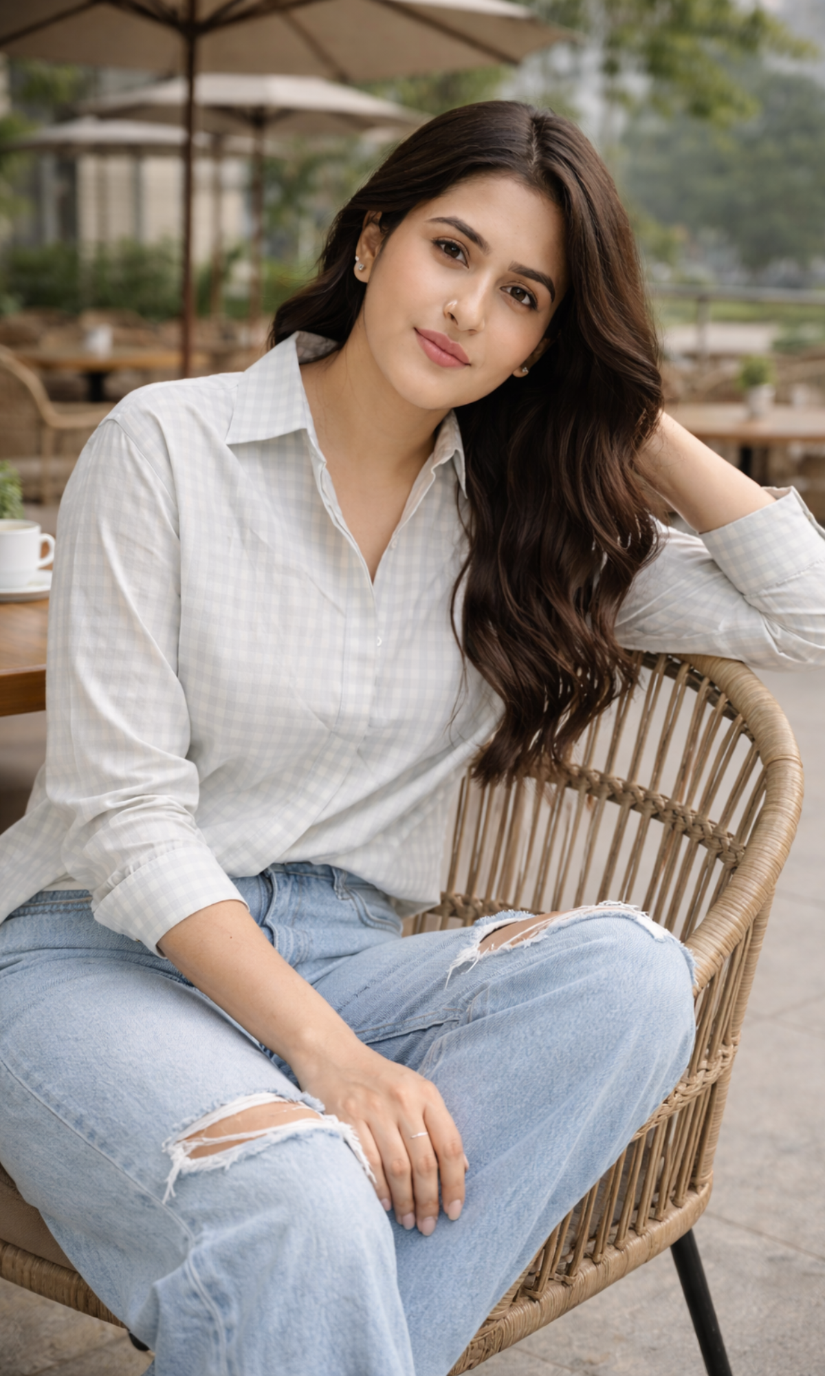 Haze Blue Loose Shirt