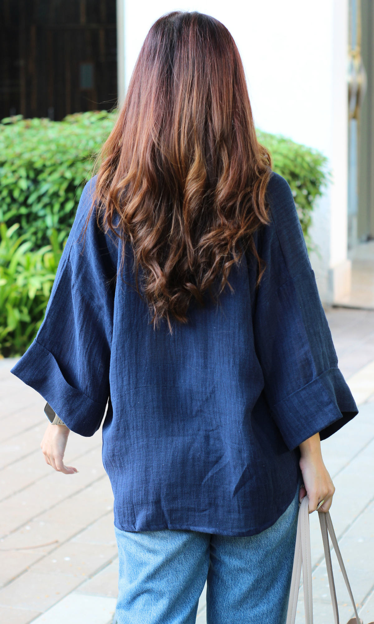 Space Blue Textured Shirt