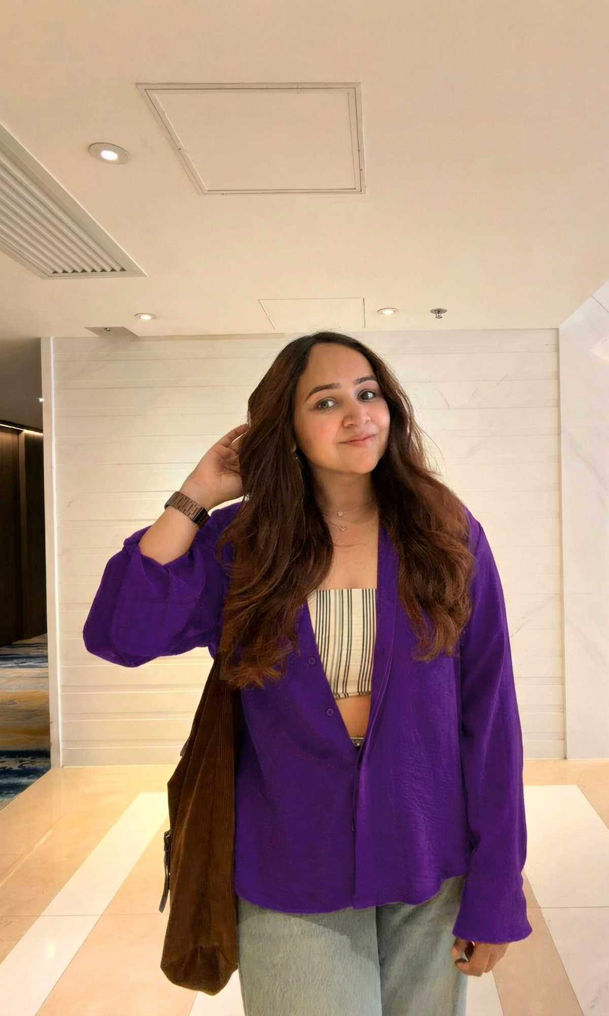 Midnight Purple Ease Flowing Shirt