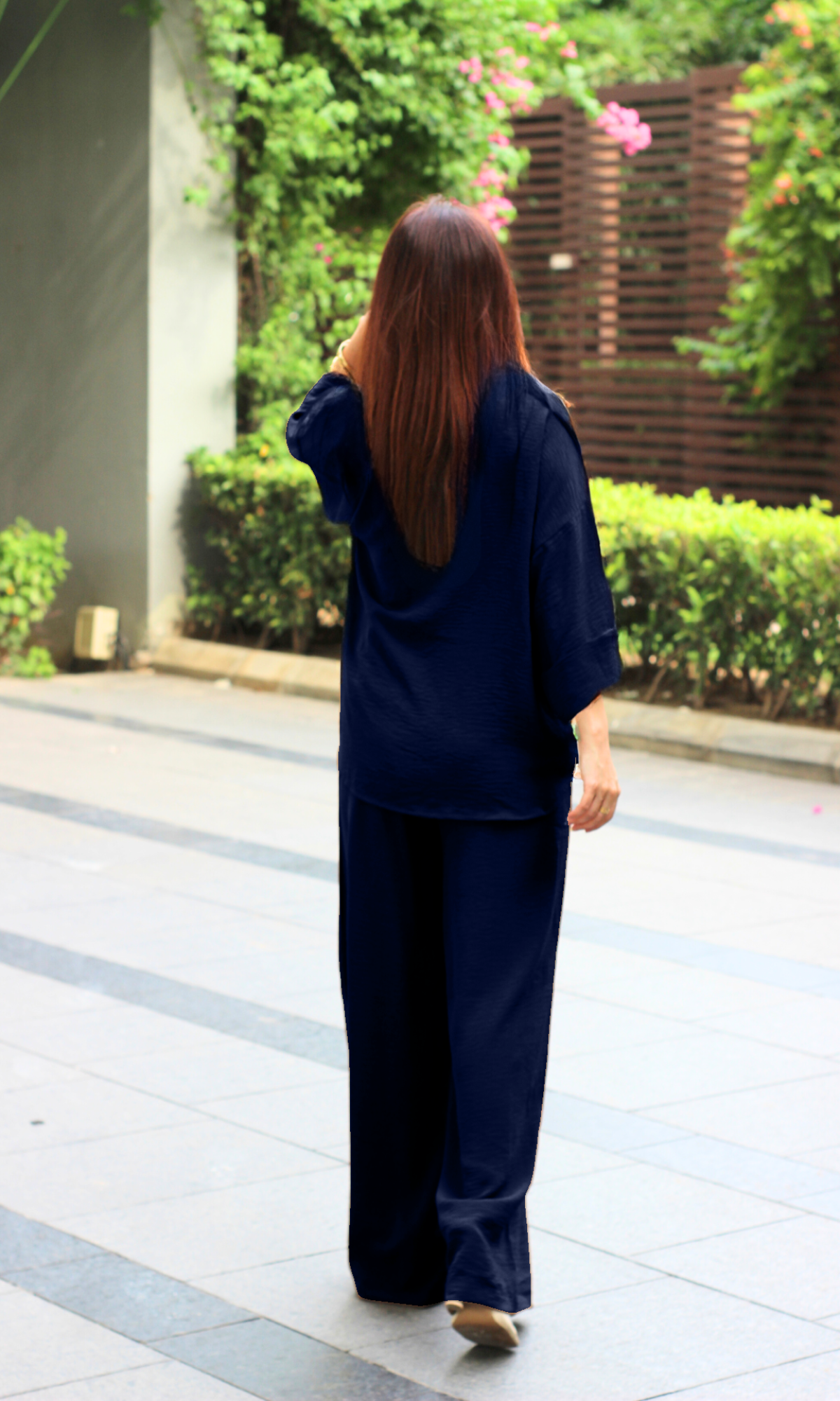 Marine Navy Loose Shirt and Pants Co-ord