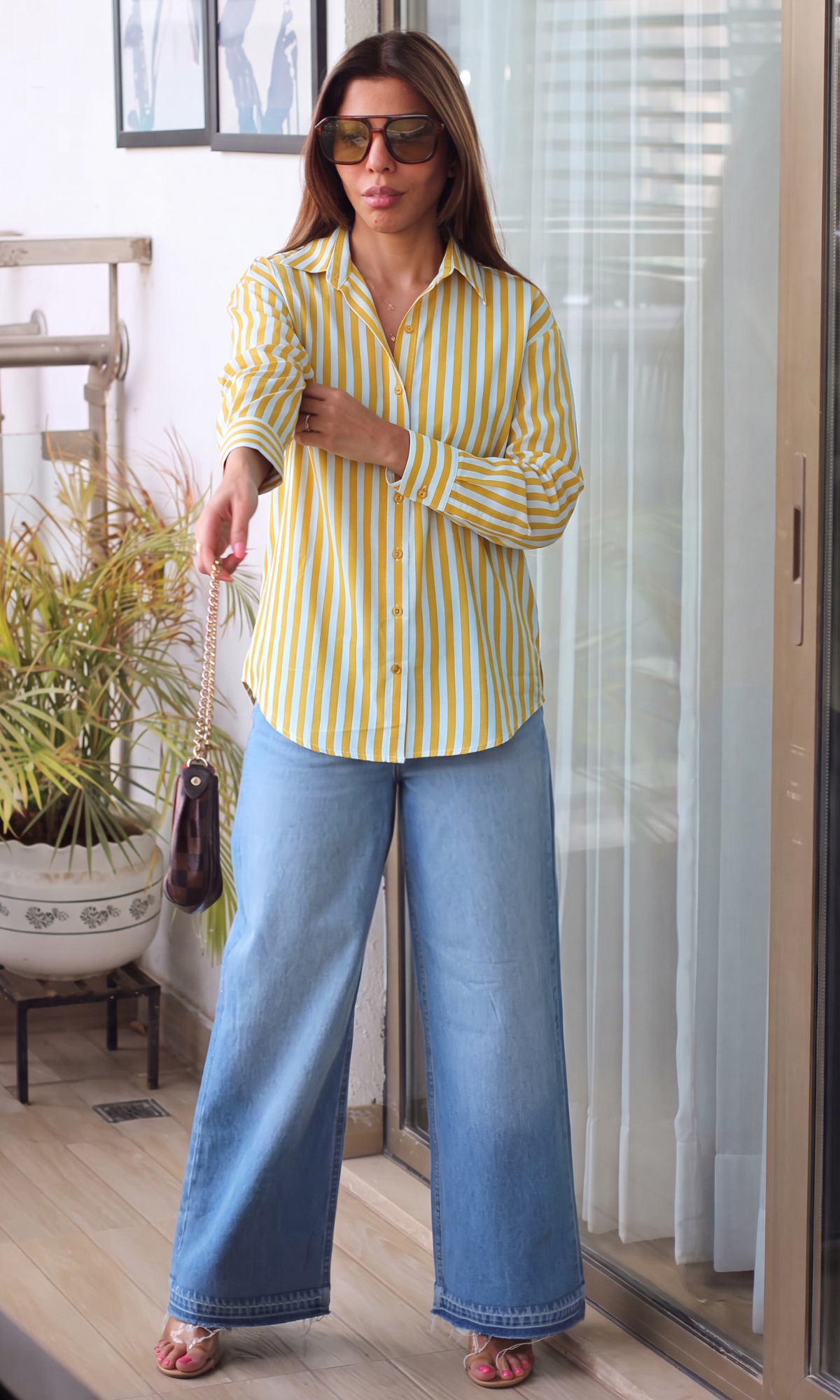 Mustard Weekend Stripe Shirt
