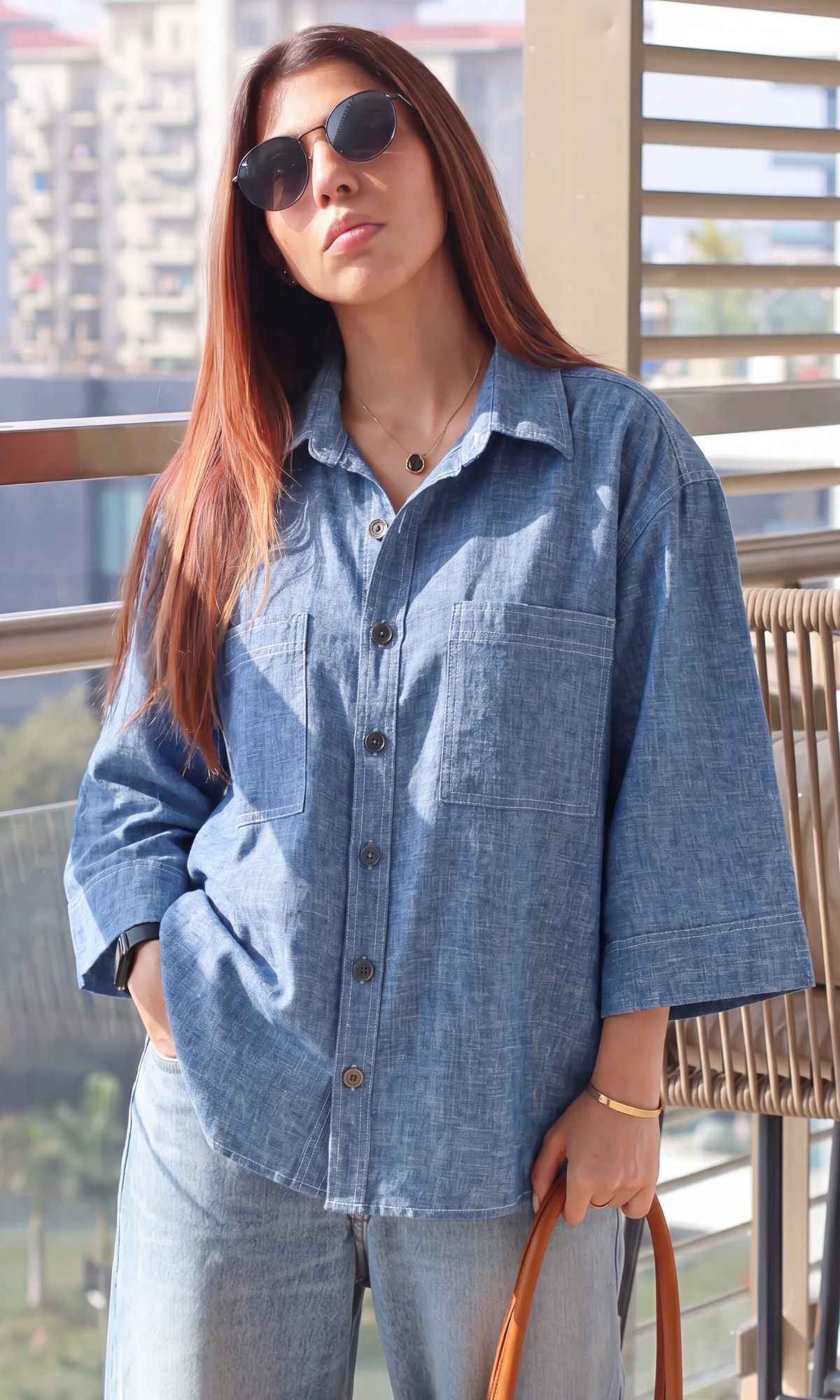 Cotton Weave Utility Shirt