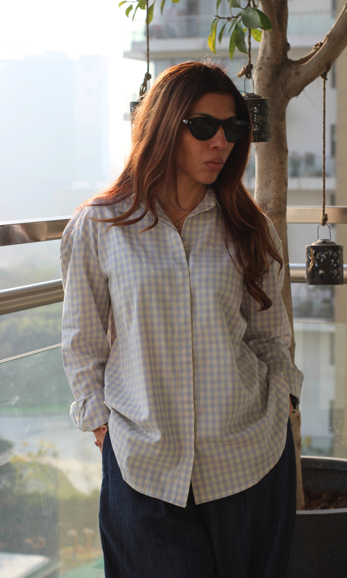 Haze Blue Loose Shirt