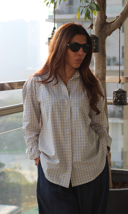 Haze Blue Loose Shirt