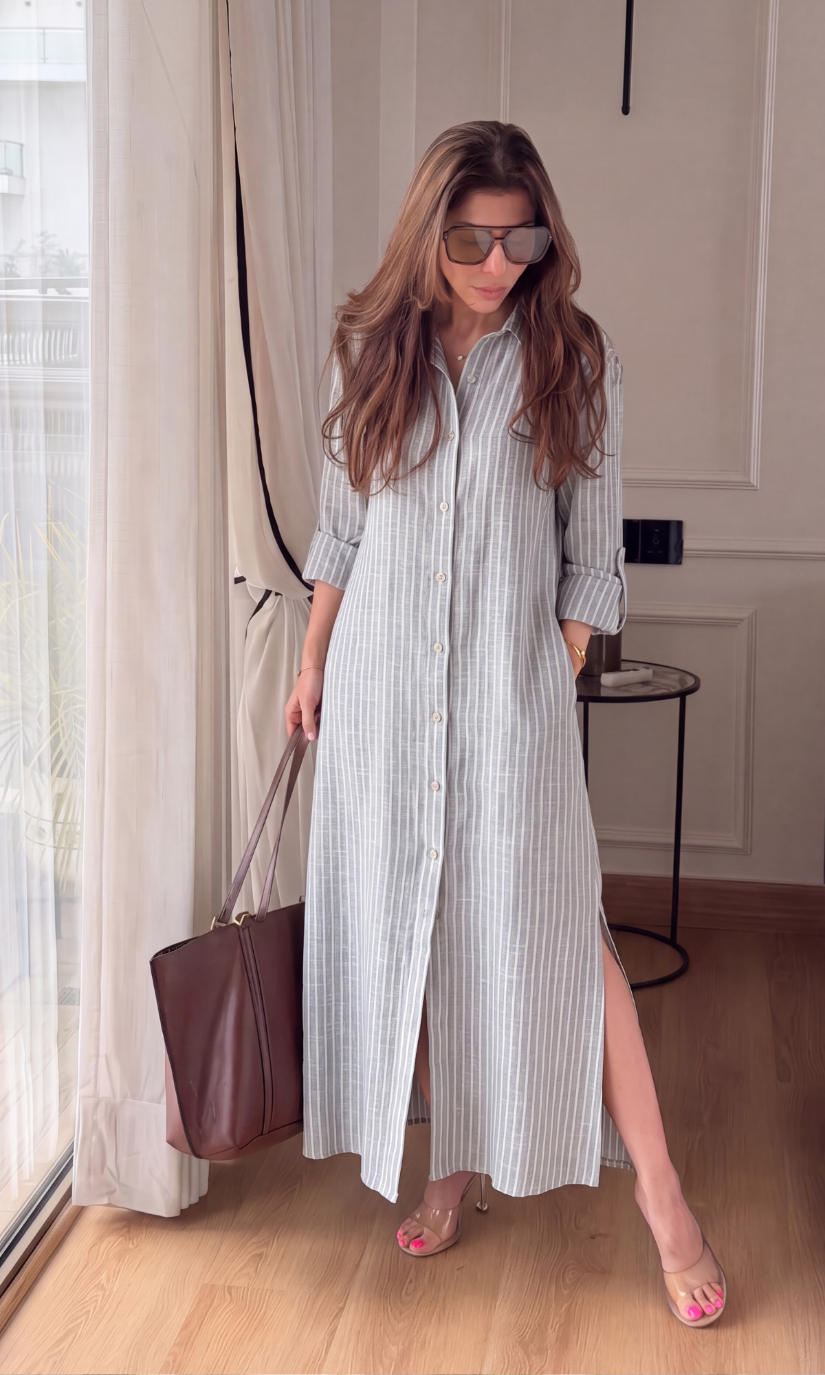 Sage Mint Stripe Dress