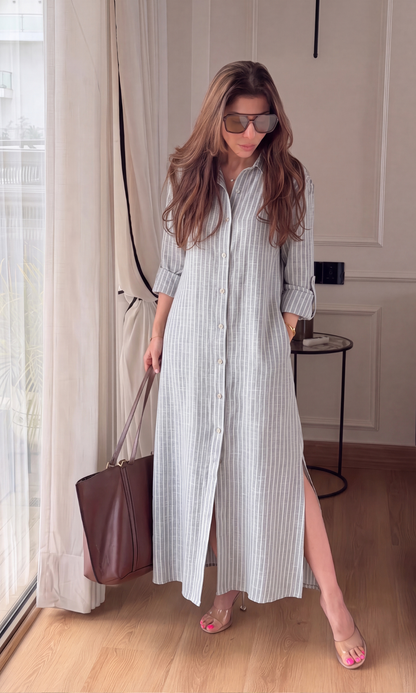 Sage Mint Stripe Dress