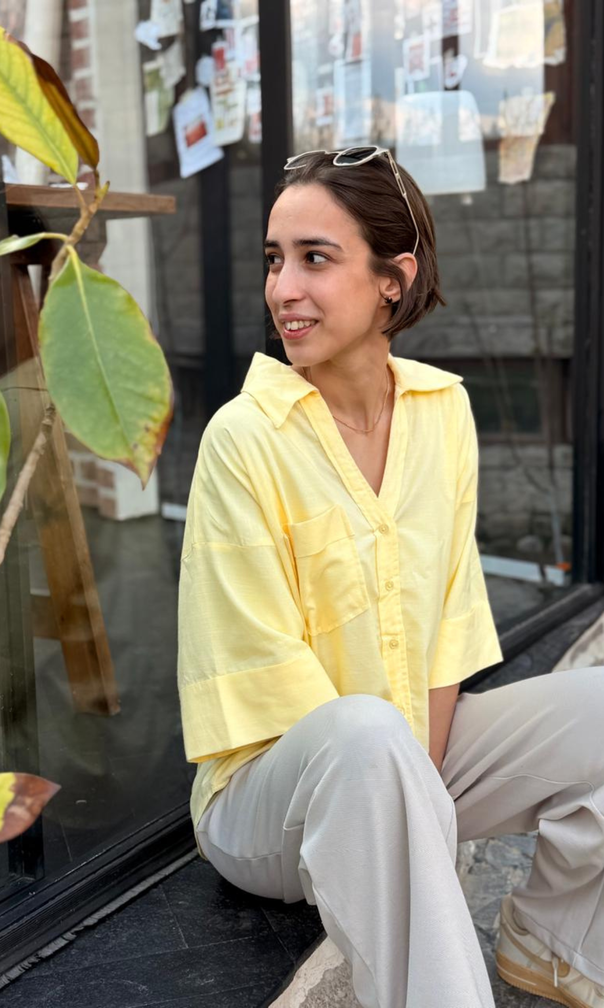 Butter Yellow Loose Shirt