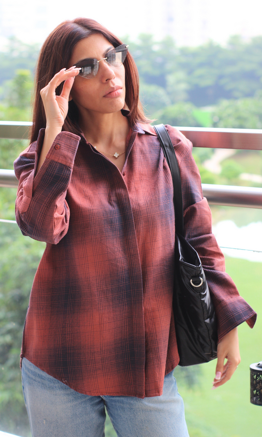Ember Brick Plaid Check Shirt
